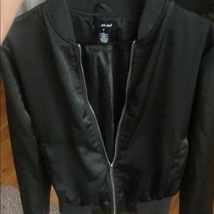 Olive bomber jacket